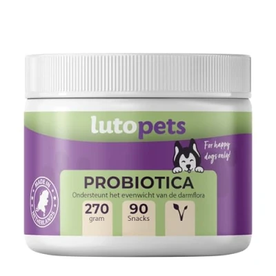 Imagen de Sin Carne Anti Picazón &amp; Lamiendo las piernas Glándulas Anales Apoya la microflora intestinal y digestión Probióticos prebióticos para perros como dulces 90 Chews Woofies