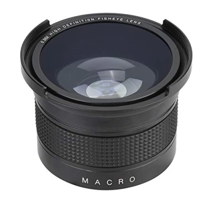 Imagen de Yunir Lente Ojo de pez Gran Angular Universal 0.35X Profesional para Canon/para Nikon/para Sony/para Minolta/para Pansonic/para Olympus/para Pentax SLR y cámaras Digitales