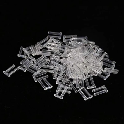 Imagen de Accesorios para Gafas sin montura 100 piezas Nuevas mangas de compresión plástico Herramientas fijación lentes, 3 tipos opcionales(1.5 * 0.8 7.0mm)