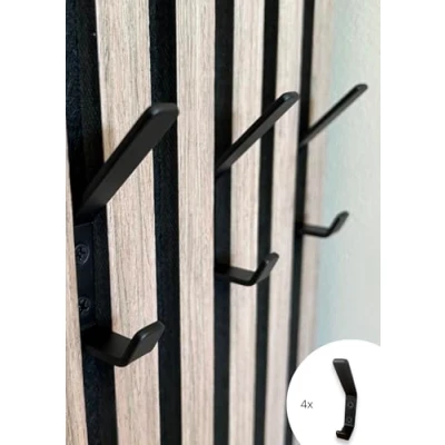 Imagen de Vleugel Paneles acústicos de pared, ganchos dobles para panel acuario, fijación con tornillo (4)