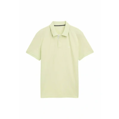 Imagen de TOM Tailor Basic WITH Contrast Polo, Hombre, Talla: Small, Lime cream green