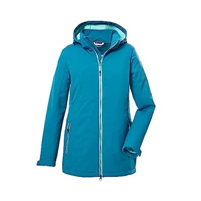 Imagen de killtec mujer Chaqueta softshell/chaqueta outdoor con capucha desmontable KOW 8 WMN SFTSHLL JCKT, dark aquaverde, 48, 39685 000