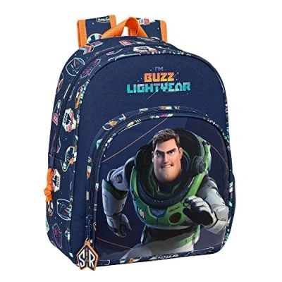Imagen de Safta Articulo, Mochila Infantil Adapt.Carro Lightyear Unisex niños, Multicolor, M
