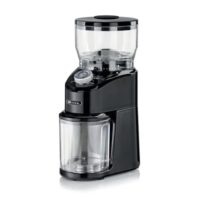Imagen de Ariete molinillo de café 3023 3023, con molinillos cónicos acero inoxidable, 200 W, 14 niveles molienda, capacidad del depósito g, 2 a 12 tazas, negro