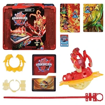 Imagen de BAKUGAN Sonstiges Revolution&#039; 2023 Caja de Almacenamiento Metal Figura acción y Cartas coleccionables para niños a Partir 6 años, Multicolor, Medium (Spin Master 6067046)