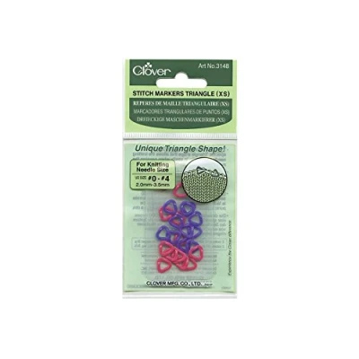Imagen de Clover Triangle Stitch Markers XS 24/Pkg