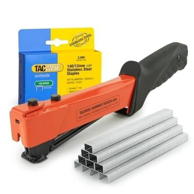 Imagen de Tacwise 1262 Grapadora de Martillo Profesional A54 con 2000 Grapas 140/12mm, Utiliza Tipo 140 6mm a 12mm