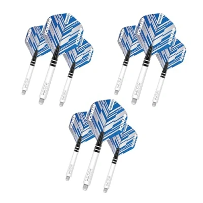 Imagen de RED DRAGON Gerwyn Price Iceman Ionic Azul vuelos y Tallo de dardo Conjunto Combinado