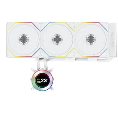 Imagen de LIANLI Kit simple de refrigeración por agua, HydroShift II, LCD C, 360TL, negro, pantalla IPS redonda 2.1 pulgadas, utiliza UNIFAN TL120 inalámbrico, producto distribuidor autorizado japonés