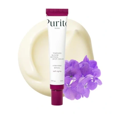 Imagen de PURITO SEOUL Timeless Bloom Retinol Spot Cream, Korean Jeju Hydrangea, for Sensitive Skin, Wrinkle Reduction, Anti Aging Face K Beauty, 30 ml
