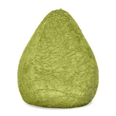 Imagen de Lumaland Beanbag PUF otomano Niño Peluche XL Comfortline 120 lt Funda y Costuras reforzadas. Verde