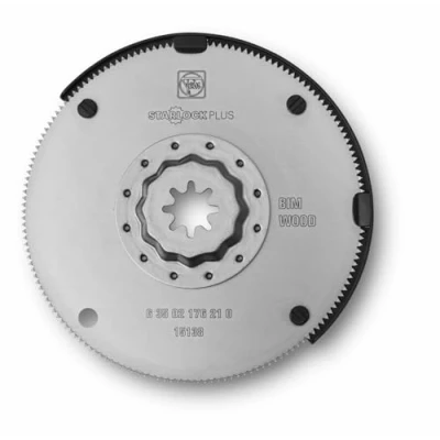Imagen de FEIN hoja de sierra HSS Ø 100 mm, Alojamiento Starlockplus, Bimetal, Dentado madera trabado, elevada calidad corte, Como &quot;mini circular&quot; resulta ideal para realizar cortes largos y rectos