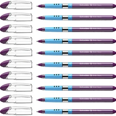 Imagen de Schneider Slider Bolígrafos con zona de agarre suave, F, color morado XB