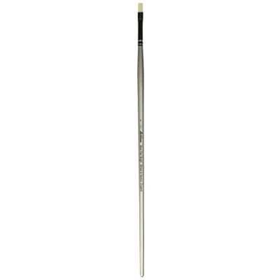 Imagen de Winsor &amp; Newton Pincel artesanal plano y corto para pintura al óleo diluible en agua, tamaño 4