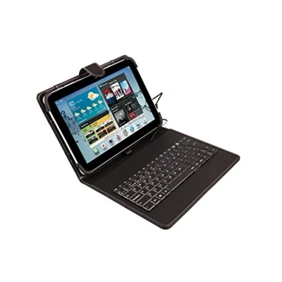 Imagen de Funda con teclado Silver HT 19160, Para tablet de hasta 10.4&quot;, microUSB, negro, función