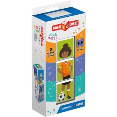 Imagen de Geomag Magicube Match &amp; Mix Juguetes de construcción, Multicolor, 3 Piezas, 111