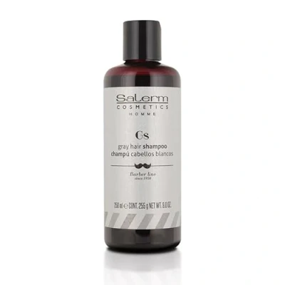 Imagen de SALERM Champú Pelo Blanco Hombre Homme Cabello 250 ml para Cabellos Blancos, Rubios o Decolorados Elimina Tonos Amarillos Hidrata y Nutre Cuidado Específico