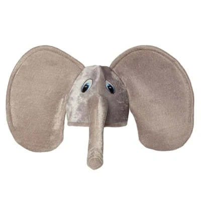 Imagen de Boland 99949 Elefante con sombrero de felpa, orejas y trompa grises, gorro, tocado, carnaval, fiesta temática, lemas