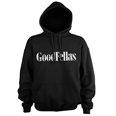 Imagen de Goodfellas Licenciado Oficialmente Cracked Logo Sudaderas con Capucha (Negro), Large
