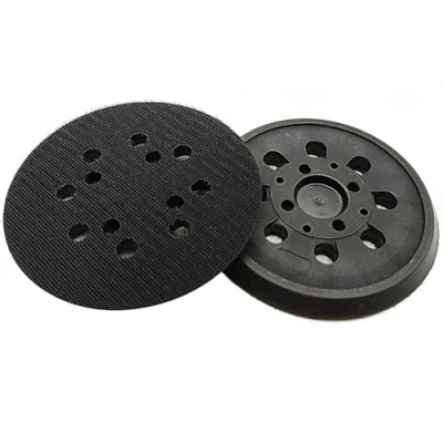 Imagen de Disco de lijado 125 mm con velcro para Bosch, placa abrasiva velcro, accesorio lijadora orbital PEX 300/400 AE/4000 AE/AdvancedOrbit 18 (negro)