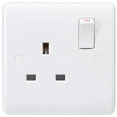 Imagen de Knightsbridge Interruptor de dirección con Borde Curvado, Blanco, CU7000S