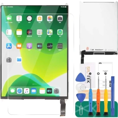 Imagen de SRJTEK Partes de repuesto pantalla LCD para iPad Mini 7.9 pulgadas A1432 A1455 A1454 Display Touch Screen Digitalizador Panel Kit piezas reparación (negro)