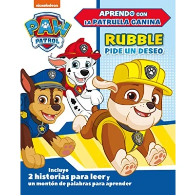 Imagen de Paw Patrol Patrulla Canina. Primeros aprendizajes Aprendo con la Rubble pide un deseo: Incluye 2 historias para leer y montón de palabras aprender (Nickelodeon)