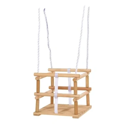 Imagen de Eichhorn 100004502 Columpio de Rejilla para Exteriores, Altura Regulable 140 210 cm, Certificado TÜV/GS, soporta hasta 20 kg, Madera Abedul