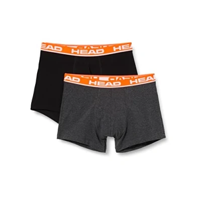 Imagen de Head Boxer, Gris/Rojo, M (Pack de 2) para Hombre