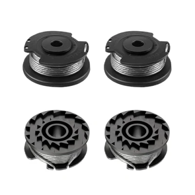 Imagen de Viilich 4 bobinas de hilo para cortabordes Bosch ART 23 SL/ART 26 SL, bobina repuesto nailon (F016800569+F016800385), (1,65 mm, 4,9 m/16 ft)