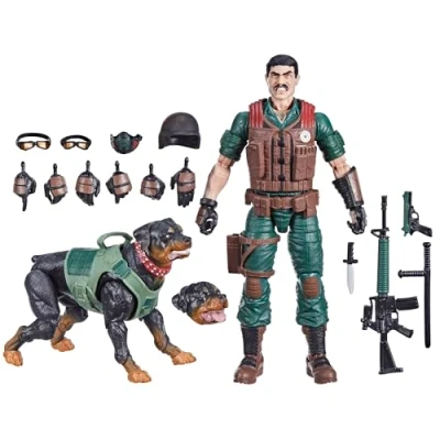 Imagen de G.I. Joe Classified Series #113, Mutt &amp; Junkyard, Figura de acción coleccionable 6 pulgadas y mascota con 16 accesorios