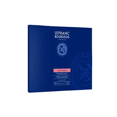 Imagen de Lefranc Bourgeois 300685 cuaderno papel para colores acrílicos Bloc encolado sobre 1 lado de 15 hojas 300 g/m². Tamaño 41 x 51 cm,,