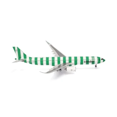 Imagen de Herpa Miniatura del avión Condor Airbus A330 900 Neo Island D ANRA, Escala 1/200, Modelo prefabricado, maqueta de colleción, modelismo, Avion con Soporte, Figura plástico