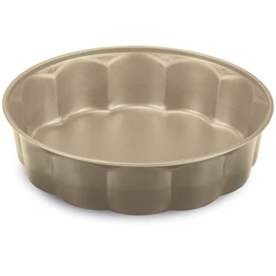 Imagen de Guardini, Línea Gold Elegance, Tartera en forma de flor, 26 cm. Material: Acero con revestimiento antiadherente, Color dorado