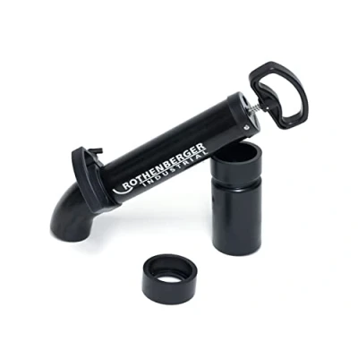 Imagen de ROTHENBERGER Industrial RoPump Power Aspirador limpiatubos a presión con 2 adaptadores, para sifón y desagües en cocina, baño, aseos, 1500002695