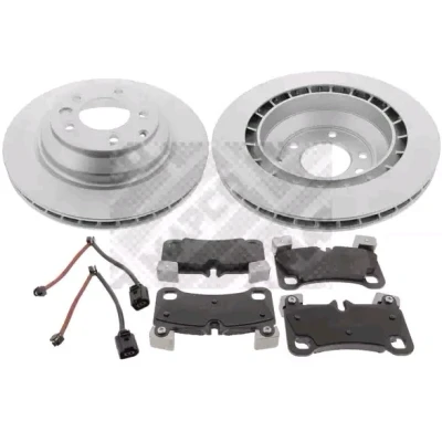 Imagen de MAPCO 47983HPS Kit de discos y pastillas freno Eje trasero ventilado Chapa antichirridos VOLKSWAGEN: Touareg I, AUDI: Q7