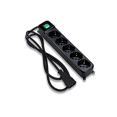 Imagen de Tecnoware Multienchufe Regleta con protección de seguridad e interruptor luminoso Enchufe entrada tipo IEC C14, 5 tomas inclinadas A 45 Schuko/Italia 10/16