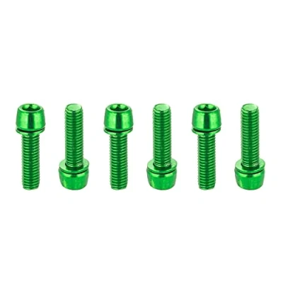 Imagen de CNC Tornillos para Bicicleta，MTB Tornillo vástago， M5 x 18 mm de Potencia y Manillar，Verde