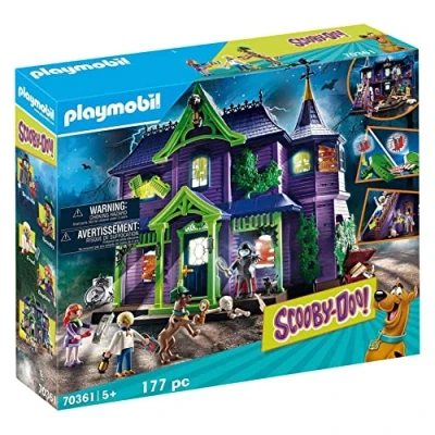 Imagen de PLAYMOBIL Scooby DOO 70361 Aventura en la Mansión Misteriosa, con Efectos de Luz y Sonido, A Partir 5 Años
