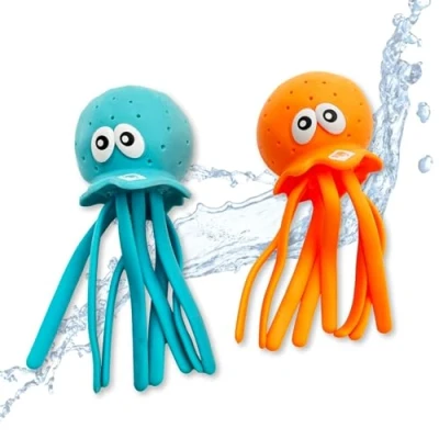 Imagen de Schildkröt® Octo Buddies, animales acuáticos con efecto bomba de agua, para niños a partir 3 años, ideales piscinas, bañeras
