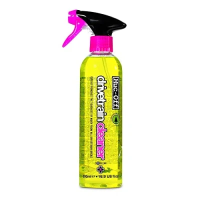 Imagen de Muc Off Limpiador de Transmisión Bicicleta y Desengrasante Cadena Bicicleta, 500 ml Limpia Cadenas Desengrasante, Biodegradable Eficaz Apto para Todo Tipo Bicicletas