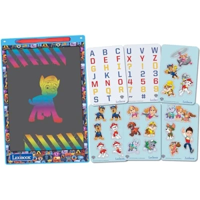 Imagen de Lexibook CRT10PA fantasía, Patrulla Canina, Pizarra Mágica, Juguete Artístico y Creativo Niñas, Formato A4 con Dibujos Multicolores, Azul/Rojo, Color Blanco, Moyen (CRT10PA)