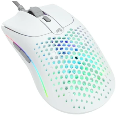Imagen de Glorious gaming Model O 2 Ratón con cable 59 g ultraligero, FPS, 26 000 ppp, Motion Sync, switches para 80M de clics, 6 botones programables, ambidiestro, RGB, deslizadores PTFE Blanco