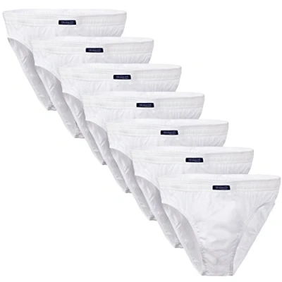 Imagen de BRUBAKER Calzoncillos Hombre 100% algodón 7 Pares Blanco Talla L