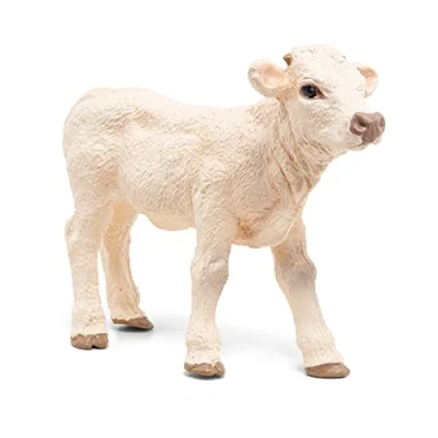Imagen de Papo Ternera Charolai Animales Figuras, Multicolor, M (2051157)