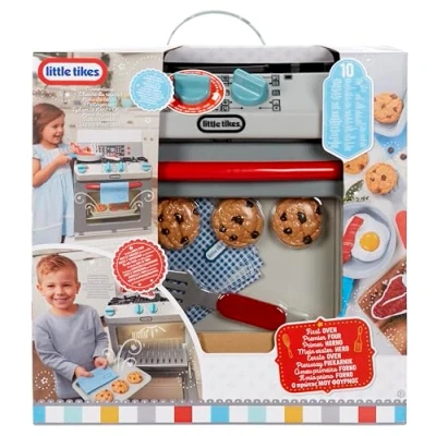 Imagen de little tikes Oven, Horno Inspirado En Los 50 Aparato De Simulación Realista Cocina Juguete con 11 Accesorios Y Sonidos Realistas para Niños Niñas +2 Años