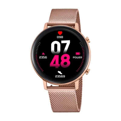 Imagen de LOTUS Reloj Smartwatch Mujer 50042/1 Caja de Aleacion Zinc Rosa Correa Acero Inoxidable 316l