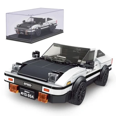 Imagen de Mould King Ae86 Juego De Construcción Coche Juguete con Inicial d Vitrina Acrílica Modelo Coleccionable Bloques 27013 (399 Piezas)