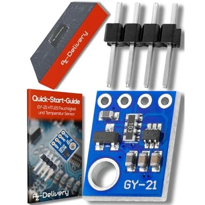 Imagen de AZDelivery GY 21 HTU21 Sensor de Humedad y Temperatura Compatible con Arduino E Book Incluido!