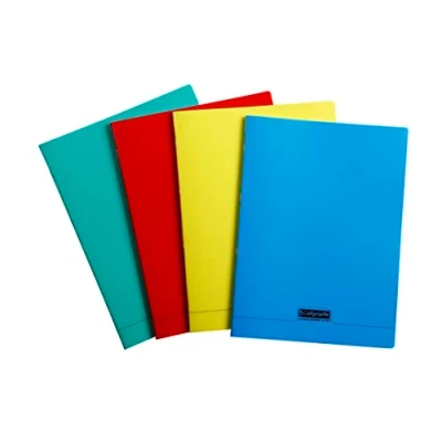 Imagen de Clairefontaine ES Calligraphe 18291C Álbum grapado (una marca de Clairefontaine, 24 x 32 cm, 96 páginas, papel 90 g, cubierta polipropileno transparente, color aleatorio